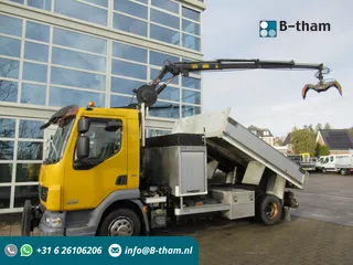 DAF LF45.160 EEV Kipper + HIAB 044 D-3 RF Kran Crane