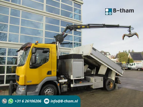 DAF LF45.160 EEV Kipper + HIAB 044 D-3 RF Kran Crane