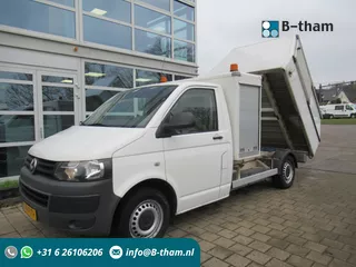 Volkswagen Transporter T5 2.0i 85KW L2H1 CNG aardgas + Benzine Veegvuilkipper