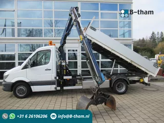 Mercedes-Benz Sprinter 519 CDI 3.0 6-Cil. 140KW Kipper + Kraan Amco-Veba + RF