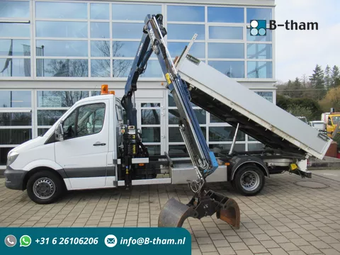 Mercedes-Benz Sprinter 519 CDI 3.0 6-Cil. 140KW Kipper + Kraan Amco-Veba + RF