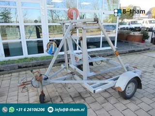 DIXI 1-asser Mobiel toilet aanhanger met Lier