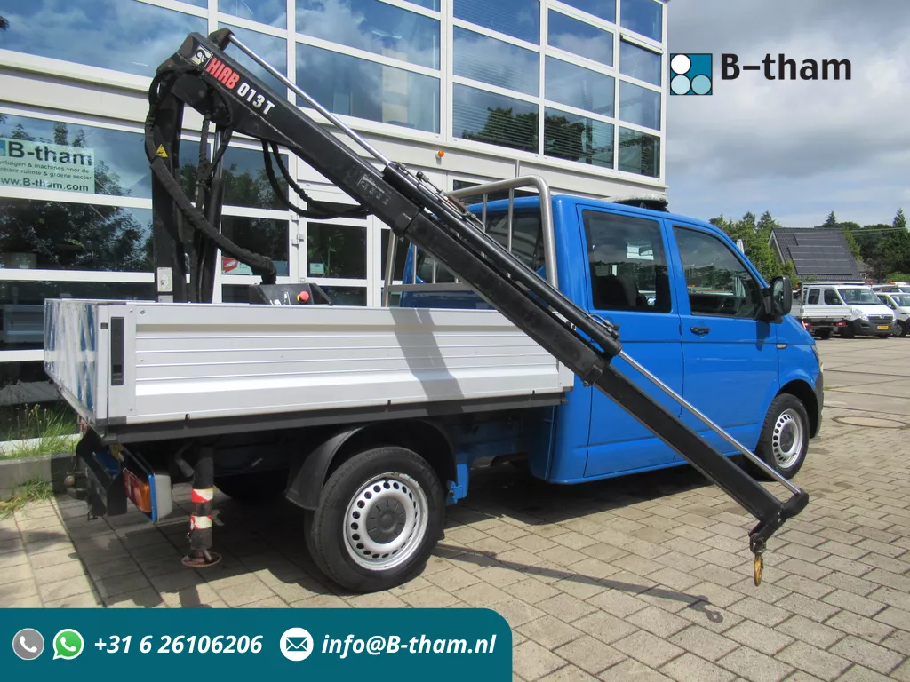 Volkswagen Transporter T5 2.0 TDI 75KW DOKA + HIAB Dubbelcabine