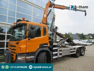 Scania P 320 B 6x2*4 + HMF 835 + HYVA Haakarm