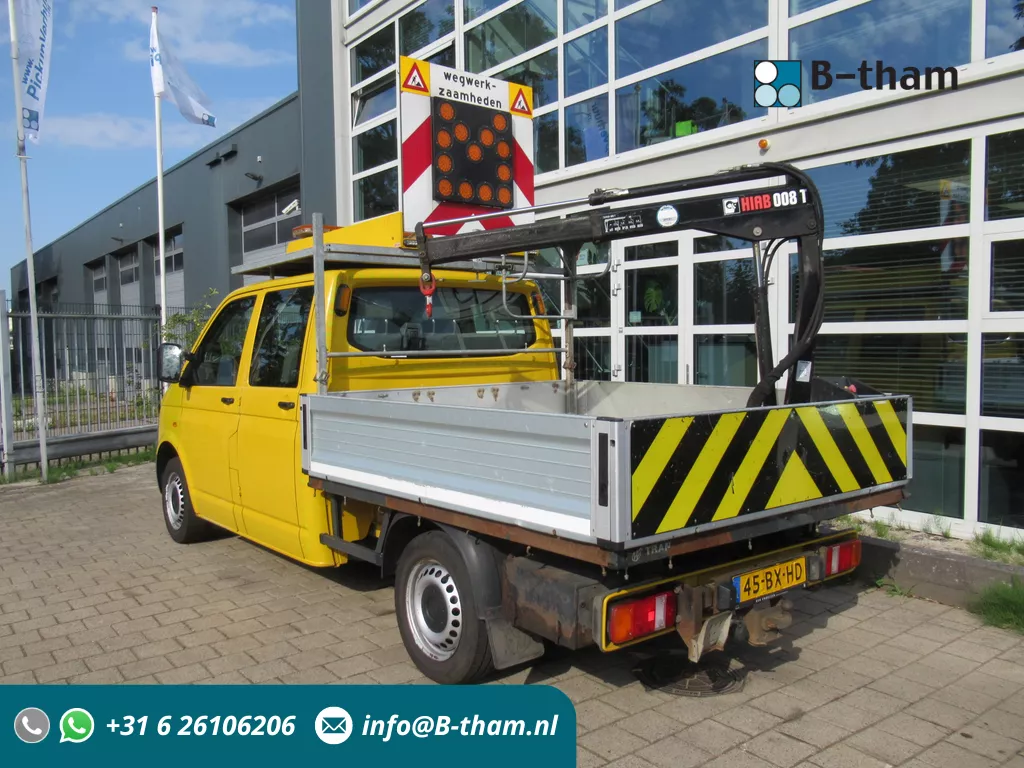 Volkswagen Transporter 1.9 TDI 340 DC + HIAB 008 T Kraan Crane Kran